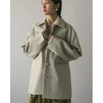 STYLEMIXER 스탠 칼라 페이크 레더 자켓