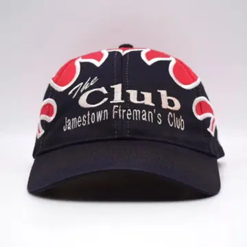 00s 레이싱 파이어 패턴 자수 US 소방단 캡 블랙 레드
