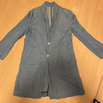 Ships 스프링 면 코트 스카이블루