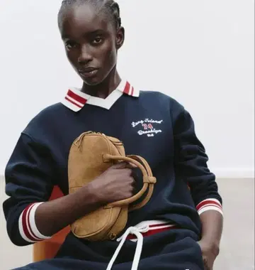 ZARA 더블 핸들 스플릿 스웨이드 미니백