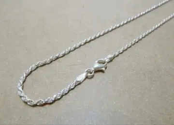트위스트 체인 목걸이 로프 체인 프렌치 체인 실버 925