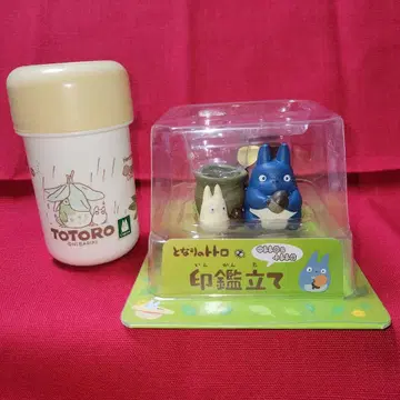 스튜디오 지브리 이웃집 토토로 중토토로&소토토로 도장꽂이 물수건 받침