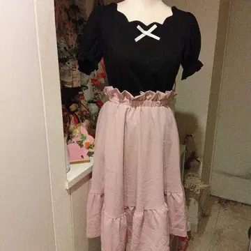 리즈리사 LIZLISAT 셔츠&스커트 세트