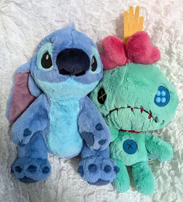 디즈니 리조트 스티치 스크램프 플러피 플러시 봉제 인형