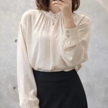 내추럴 뷰티 베이직 후와리 블라우스