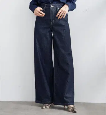 [택 포함 새상품] SOMETHING LISA 와이드 데님 팬츠 XS