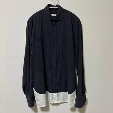 dries van noten 밑단 절개 셔츠