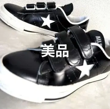 레어템 [ 새상품급 ] 컨버스 올스타 원스타 블랙 벨크로 24.5cm