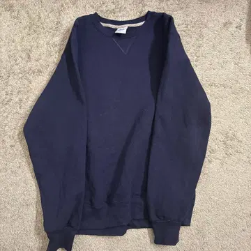 러셀 애슬레틱 네이비 맨투맨 M