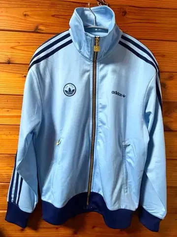 adidas originals 스카이블루 라이트 블루 자수 트랙 자켓