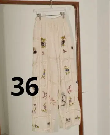 todayful Embroidery Patchwork Trousers