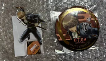 은혼 오키타 소고 캐릭터 팝업 스토어 아크릴 스탠드 캔뱃지 벌스데이