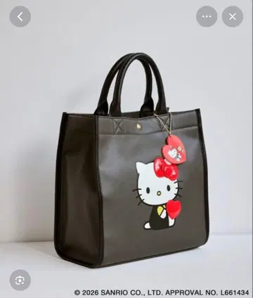 헬로키티 토트백 그레이