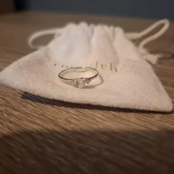 새상품급 con affetto 실버 925 하트 지르코니아 반지