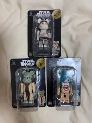 스타 워 큐브릭 피규어 3체 세트