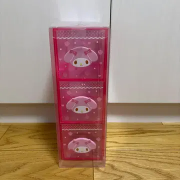 마이멜로디 3단 수납 박스 핑크