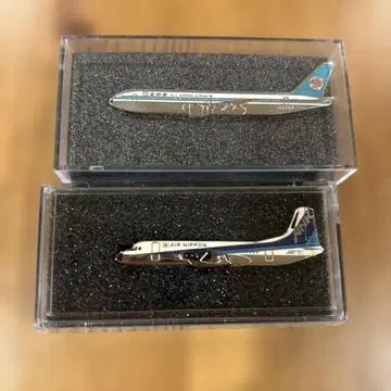 레어!! 항공기 디자인 넥타이핀 2점