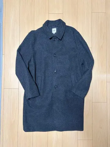 GAP 다크 그레이 코트 울 혼방