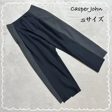 [ 캐스퍼 존 ] 와이드 팬츠 그레이 S 슬랙스