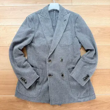 새상품급 라르디니 더블 브레스트 테일러드 자켓 그레이 블레이저 48