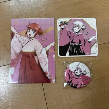 은혼 봄의 느긋한 여행 카구라 코스터 특전 엽서 캔 배지