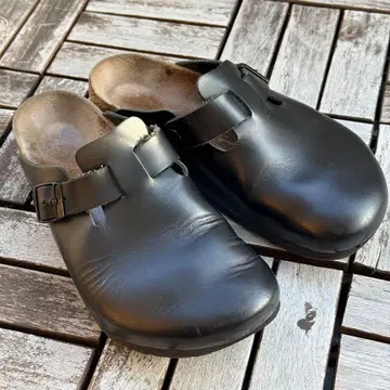 BIRKENSTOCK 보스턴 블랙 가죽 40 26cm