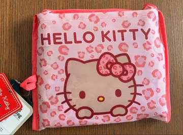 헬로키티 에코백 일광화상 핑크 레오파드 무늬 아베일