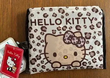 헬로키티 에코백 일광화상 레오파드 무늬 아베일