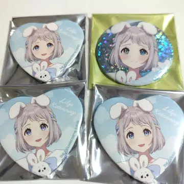 학원 아이돌 마스터 학마스 카츠라기 리이야 캔뱃지 GIGO 홀로그램 특전