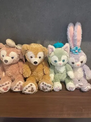 디즈니 베어 봉제 인형 4체 세트