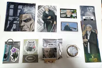 익명 배송 골든 카무이 히지카타 엽서 캔뱃지 아크릴 스탠드 카드 외