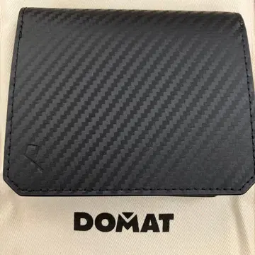 DOMAT 블랙 이단 접이식 지갑 머니클립 지갑