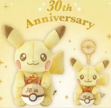 피카츄 30주년 기념 봉제 인형 세트 2개 세트