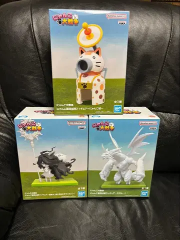 냥코 대전쟁 네코무트 캐슬리 냥코성 피규어 3체 세트