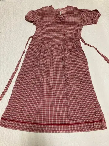 체크 원피스 핑크하우스