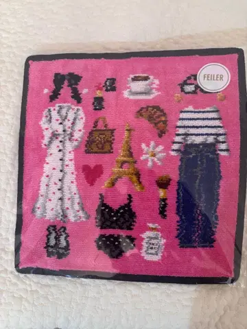 택 포함 새상품 미개봉 FEILER 별주 AMOR IENA 손수건 그레이