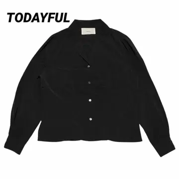 [새상품급] 투데이풀 TODAYFUL 조젯 라프셔츠 오픈 카라 긴팔