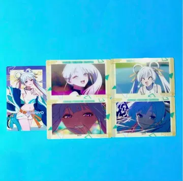 초 카구야 공주! 애니메이트 클리어 카드 5종 전종 세트 츠키미 야치요