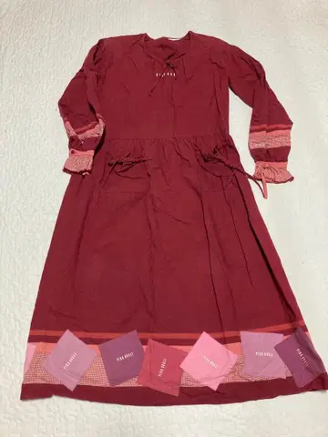 소매가 귀여운 원피스 핑크하우스