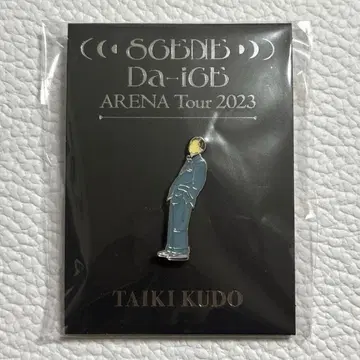 Da-iCE 쿠도 타이키 핀 배지 2023 SCENE