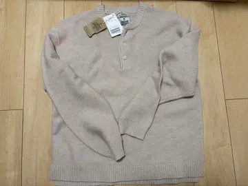 헨리넥 니트 베이지 긴팔