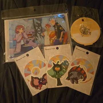 포켓몬 아크릴 스탠드 스티커 반지 세트