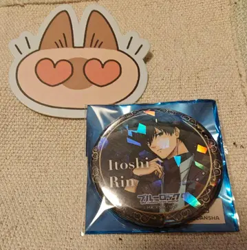 UGC 블루 록 이토시 린 홀로그램 캔뱃지