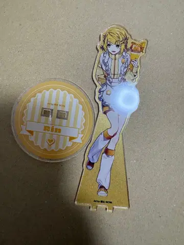 카가미네 린 니코니코 초회의 아크릴 스탠드 카페