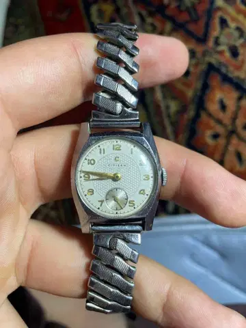 빈티지 Citizen 수동 와인딩 손목시계 스몰 세컨드 (정크)