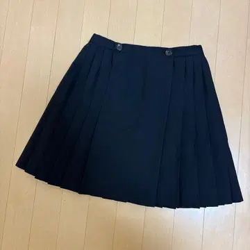 EASTBOY 블랙 플리츠 스커트 사이즈 9 중고품