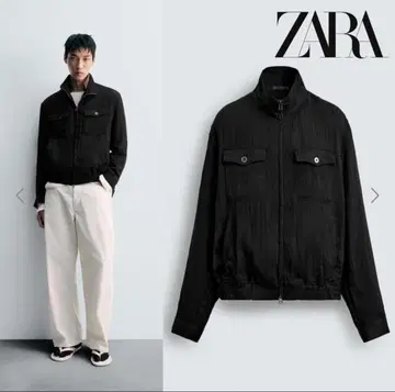 ZARA 릴랙스핏 자켓 블랙 S
