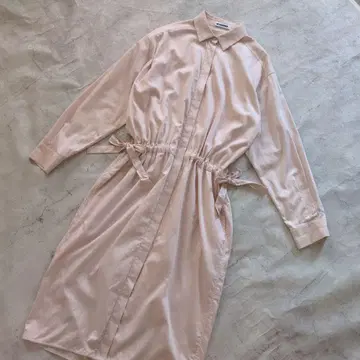 JIL SANDER 사이드 리본 셔츠 원피스