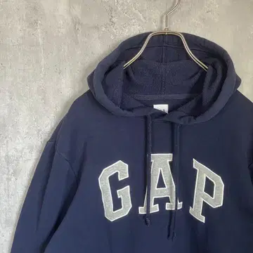 GAP 네이비 후드티 아치 로고