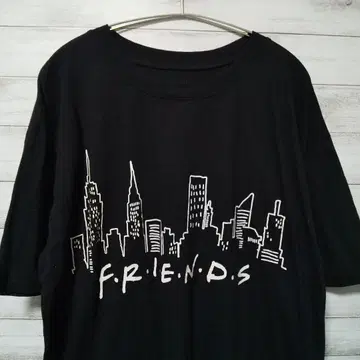 TV 드라마 프렌즈 FRIENDS XL 블랙 USA 구제 의류